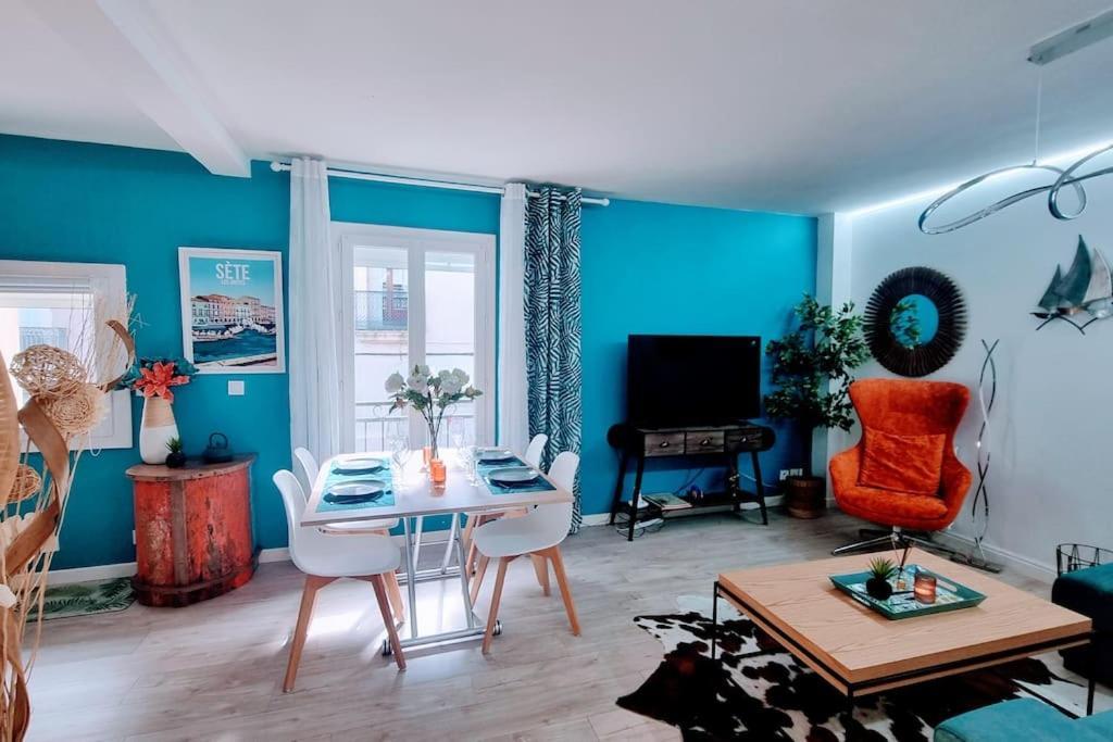 Apartament Le Clavel Superbe Deco, Centre Historique, Climatise, Parking A Proximite Sète Zewnętrze zdjęcie